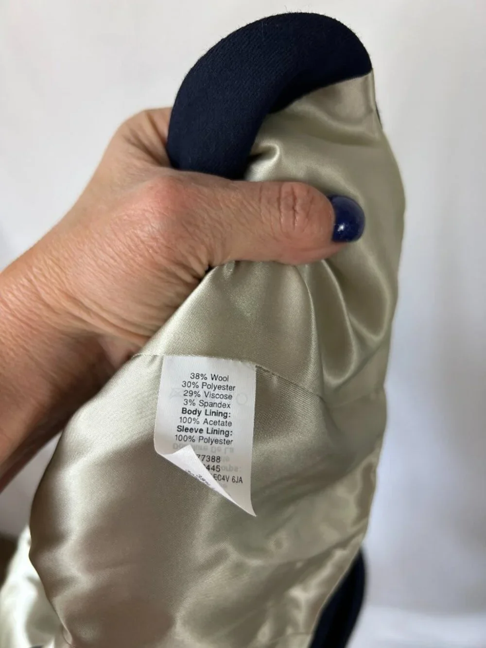 J. Crew Wool Blend Schoolboy Blazer Navy w Gold Buttons 0